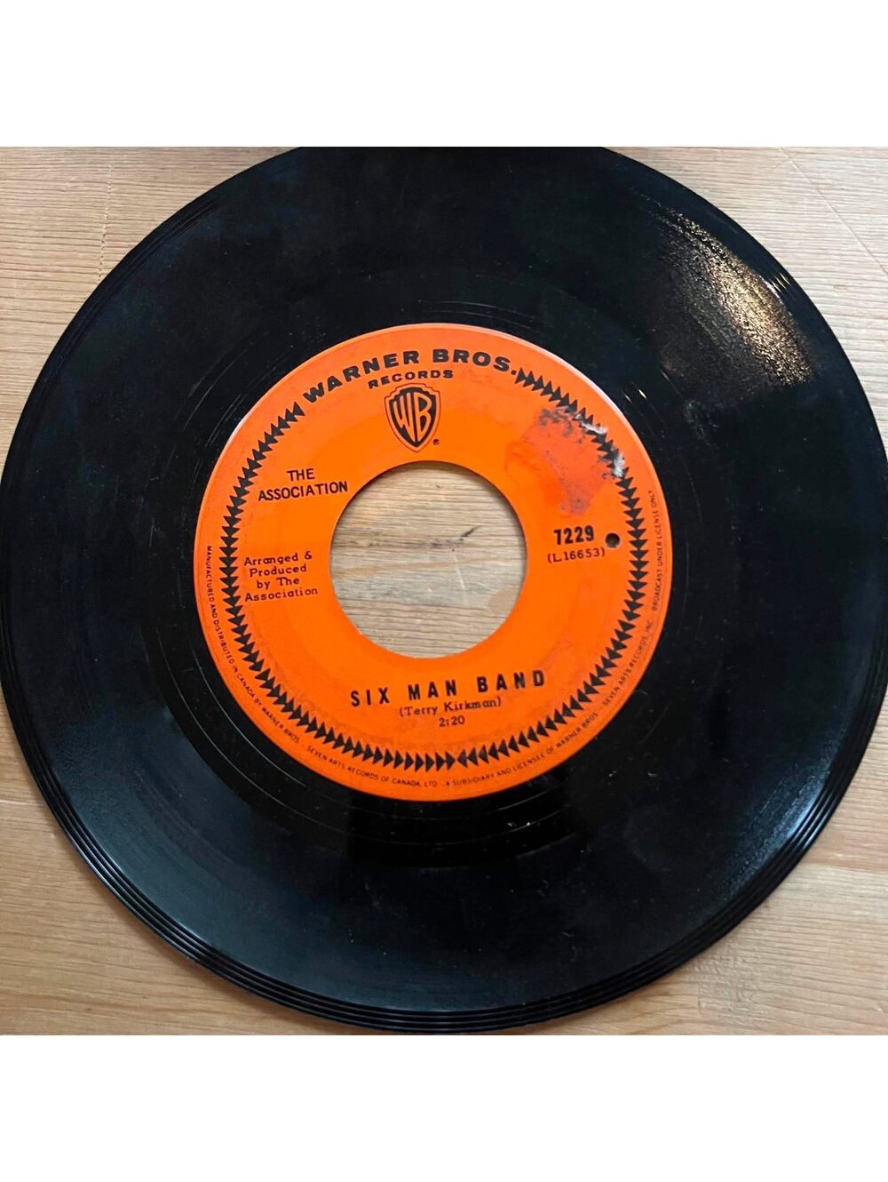 The Association - Six Man Band/Like Always 45rpm VG+ R05